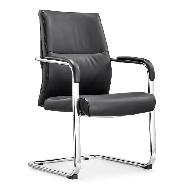 CA-V Series Black Office Visitor Chair with Armrest CA-V Series Black Office Visitor Chair with Armrest