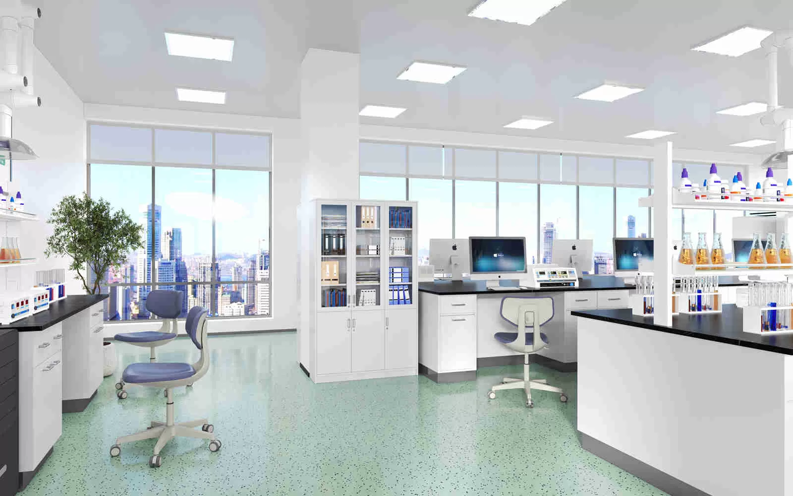 Lab Chair with Casters